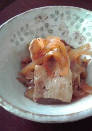 大人気☆豚バラとたまねぎの照り焼き-レシピのメイン写真