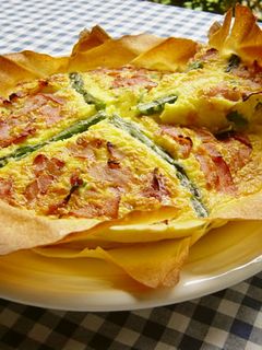 アスパラと生ハムの春巻きキッシュ-レシピのメイン写真