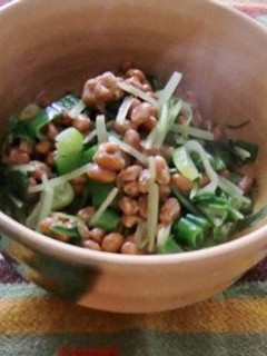 水菜のナムル風入り納豆よ-レシピのメイン写真