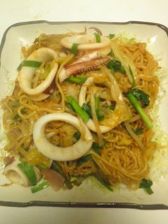 柔らかイカ入り蒸し焼きそば-レシピのメイン写真