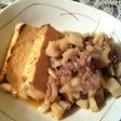 めんつゆで簡単☆焼き豆腐のそぼろ添え