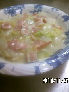 白菜のミルク煮-レシピのメイン写真