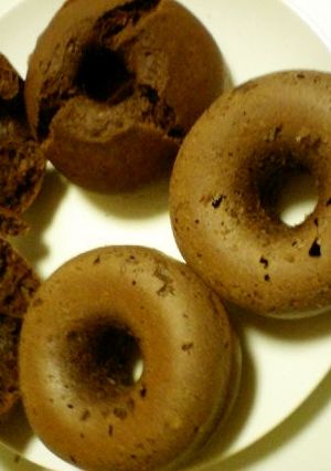 豆腐DEもちもち焼きドーナツ（チョコ編）-レシピのメイン写真