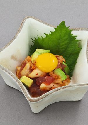 簡単☆居酒屋風 キムチとマグロのユッケ-レシピのメイン写真