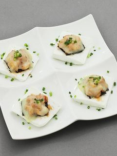 簡単チン料理♪はんぺんとキムチチーズ焼き-レシピのメイン写真