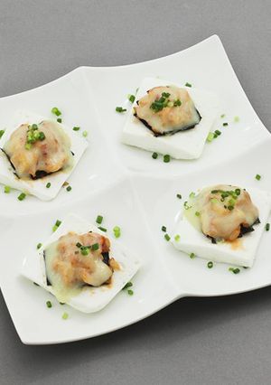 簡単チン料理♪はんぺんとキムチチーズ焼き-レシピのメイン写真