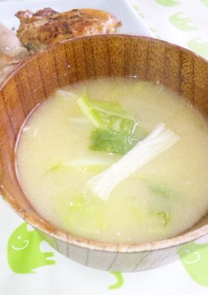 白菜★えのき味噌汁-レシピのメイン写真