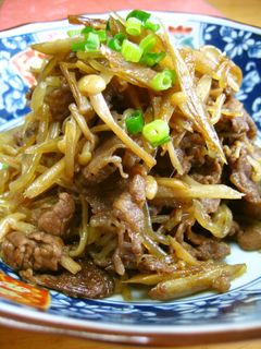 牛肉とごぼうのすき焼き風煮。お弁当にも!-レシピのメイン写真
