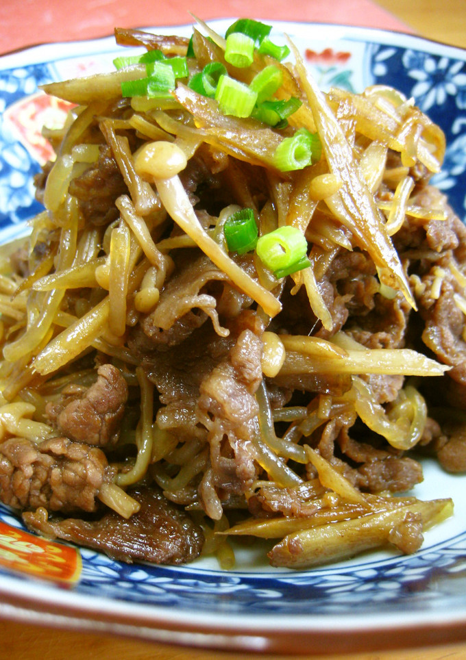 牛肉とごぼうのすき焼き風煮。お弁当にも！-レシピのメイン写真