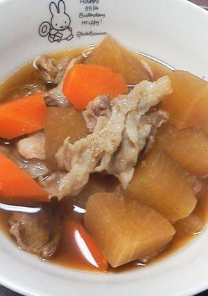 簡単!大根と豚肉の煮もの-レシピのメイン写真