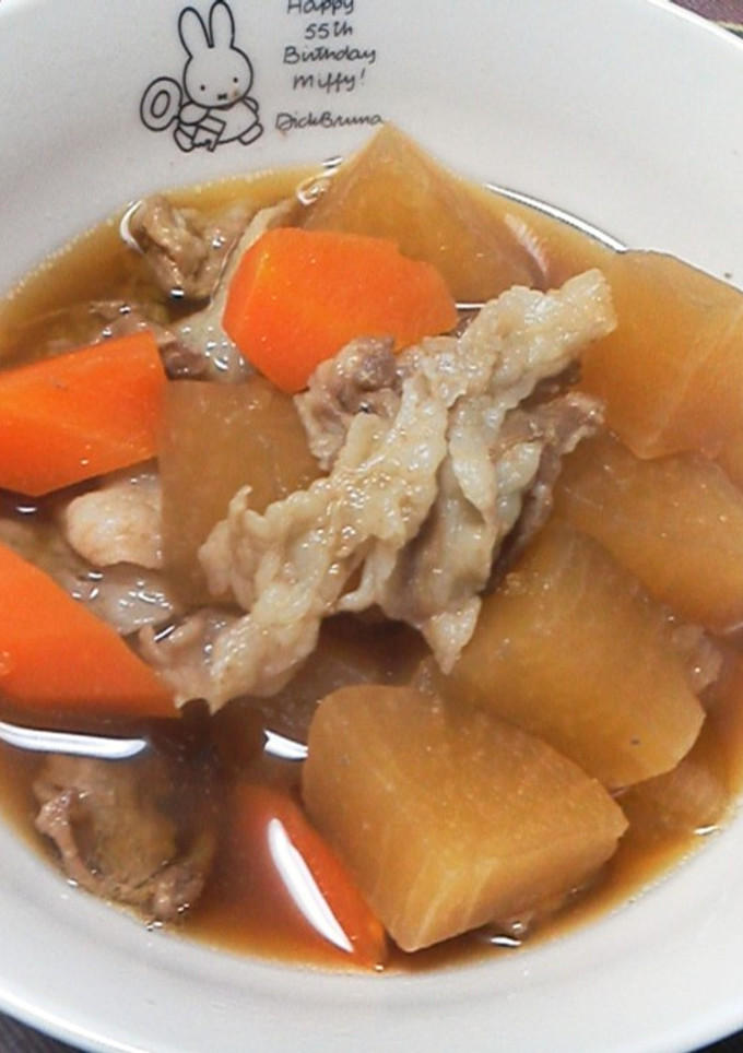 簡単！大根と豚肉の煮もの-レシピのメイン写真