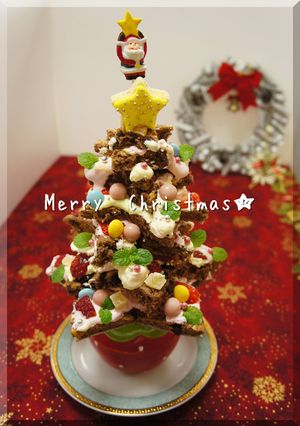 ★くるみ&チョコのツリーケーキ♪-レシピのメイン写真