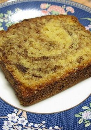 ココアマーブル風パウンドケーキ-レシピのメイン写真