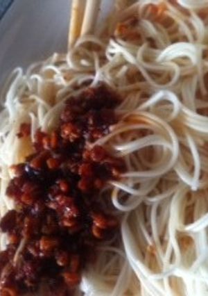食べラー乗せ豆にゅう麺!-レシピのメイン写真