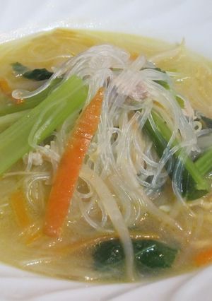 緑豆春雨の具だくさんスープ-レシピのメイン写真