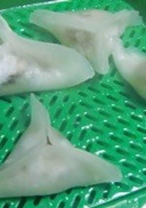 アジの干物で、蒸し餃子♬-レシピのメイン写真