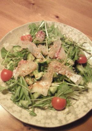 鯛のカルパッチョかぼすソースで！-レシピのメイン写真
