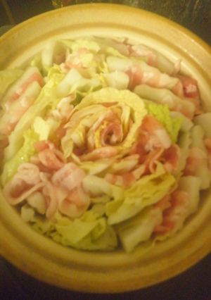 白菜と豚ばら肉の蒸し煮鍋-レシピのメイン写真