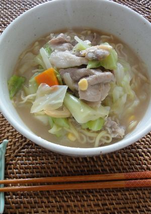 即席麺でアレンジちゃんぽん-レシピのメイン写真
