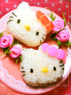キャラ弁❤キティちゃんおにぎり❤-レシピのメイン写真