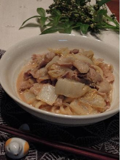 白菜と豚バラでゴマしゃぶうどん♡-レシピのメイン写真