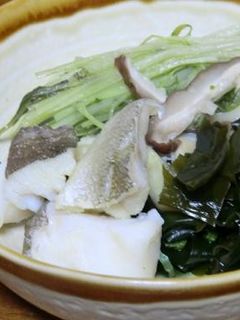 タラとワカメの酒蒸し-レシピのメイン写真