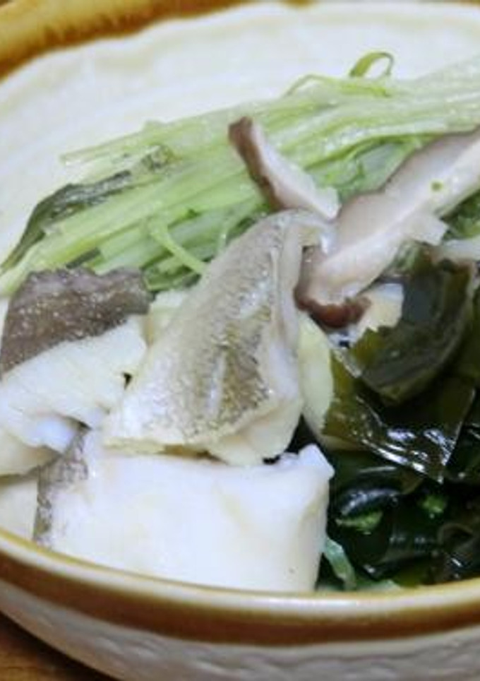 タラとワカメの酒蒸し-レシピのメイン写真