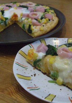 ピザ風・蒸し揚げパンケーキ-レシピのメイン写真