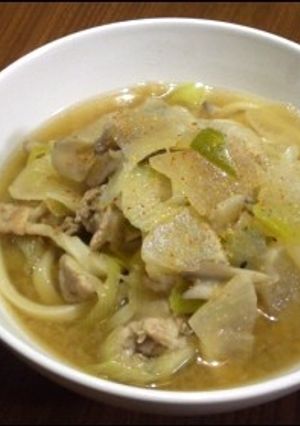 大人の豚汁うどん-レシピのメイン写真