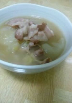 簡単〜！白菜と大根とベーコンの和風煮-レシピのメイン写真