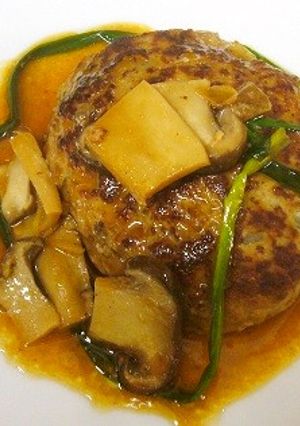 蒸しハンバーグ-レシピのメイン写真