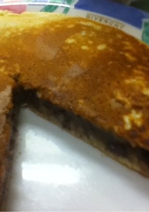 豪快‼‼あんこ入りホットケーキたい焼き風-レシピのメイン写真