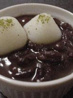 田舎しるこ風白玉ぜんざい-レシピのメイン写真
