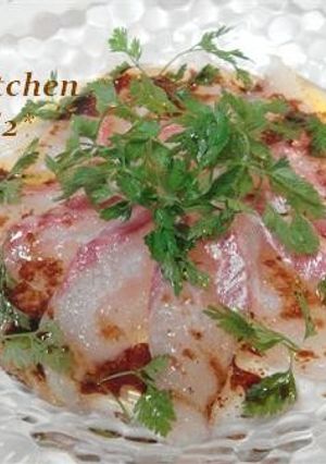白身魚のカルパッチョ-レシピのメイン写真
