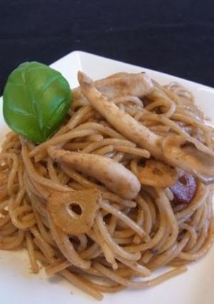 イカワタパスタ　キノコ入り-レシピのメイン写真