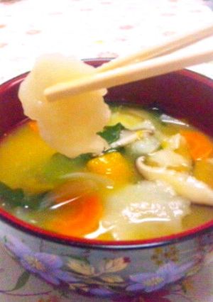 つるんもちっ！すいとんみたいなヒラヒラ♪-レシピのメイン写真