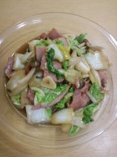 白菜とベーコンのオイスターソース炒め-レシピのメイン写真
