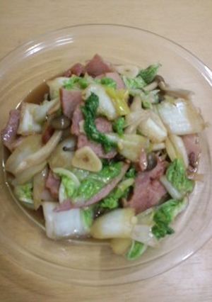 白菜とベーコンのオイスターソース炒め-レシピのメイン写真