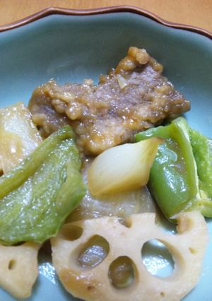 牛肉と蓮根とピーマンのオイスター炒め☆-レシピのメイン写真
