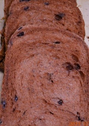 HBでココア食パン・チョコチップ入り-レシピのメイン写真