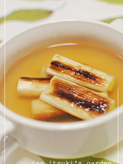 焼き葱のコンソメスープ-レシピのメイン写真