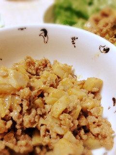 常備可♡れんこんとひき肉の味噌そぼろ-レシピのメイン写真