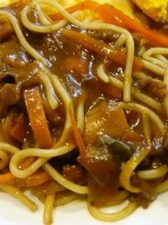 ハヤシライスのルーを使ってパスタ~!-レシピのメイン写真