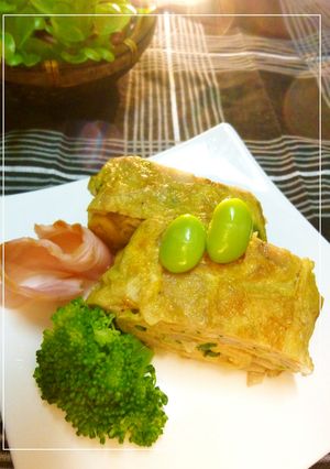 シャキシャキ食感*蓮根入り卵焼き-レシピのメイン写真