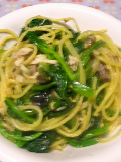 鯖とほうれん草のごまパスタ-レシピのメイン写真