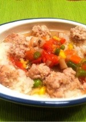 犬ごはん＊トマトと肉だんごのスープ-レシピのメイン写真