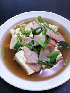 簡単お豆腐と小松菜煮込み-レシピのメイン写真