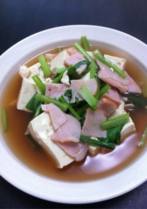 簡単お豆腐と小松菜煮込み-レシピのメイン写真