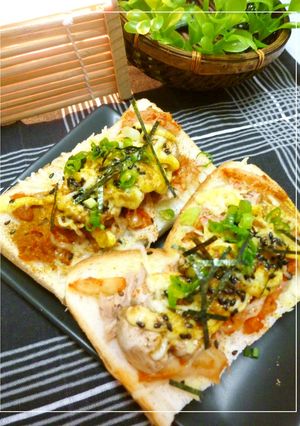 キムチ×ツナのカレー風味のトースト-レシピのメイン写真