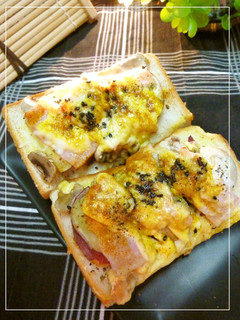 さつま芋×ベーコンのトースト カレー風味-レシピのメイン写真